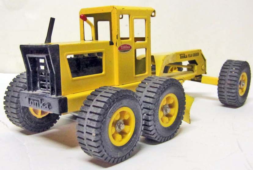 VINTAGE C. 1960'S TONKA YELLOW ROAD GRADER