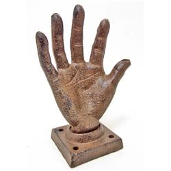CAST IRON HAND WALL MOUNT HOOK