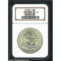 1900 S$1 Lafayette Dollar MS65 NGC. This is a lovely Gem quality representative whose golden tinged.