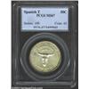 Image 1 : 1935 50C Spanish Trail MS67 PCGS. Both sides are seemingly unmarked by the coin-to-coin abrasions th