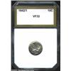 Image 1 : 1942/1 10C Dime VF35 PCI (VF35). Hints of luster persist at the borders. A slate-gray representative