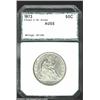 Image 1 : 1873 50C Half Dollar Closed 3 AU55 PCI (AU55). A briefly circulated but splendid example that has pl