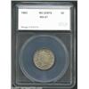Image 1 : 1883 5C No Cents Nickel MS67 SEGS (MS67). Medium tan-gray patina. A boldly struck and virtually pris