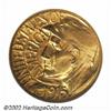 Image 1 : 1915-S G$1 Panama-Pacific Gold Dollar MS65 NGC. An originally preserved Gem, the surfaces exhibit wa