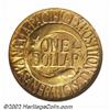 Image 2 : 1915-S G$1 Panama-Pacific Gold Dollar MS65 NGC. An originally preserved Gem, the surfaces exhibit wa