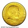Image 1 : 1922 G$1 Grant with Star MS65 PCGS. Blushes of pale golden-rose color ring the obverse periphery and