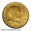 Image 1 : 1922 G$1 Grant with Star MS66 PCGS. A lovely golden-orange representative, the suitably sharp featur