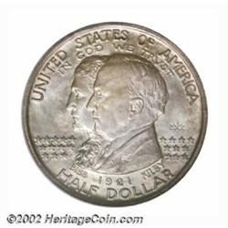 1921 50C Alabama 2x2 MS66 NGC. A difficult issue to locate in MS65, examples that grade finer are pa