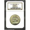 Image 1 : 1937 50C Antietam MS67 NGC. The margins have bright lemon-gold and rose patina, while the centers ar
