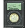Image 1 : 1935-S 50C Arkansas MS66 PCGS. Pearl-gray and golden-brown colors lend originality to this well stru