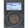 Image 1 : 1936-S 50C Bay Bridge MS67 PCGS. Originally toned with vivid orange-gold, lilac, and aqua patina. A.