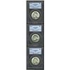 Image 1 : 1935 SET Boone PDS Set MS65 PCGS. Only the P-mint shows a trace of light toning, otherwise brilliant