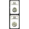 Image 1 : 1935/34 50C Boone MS66 NGC, lustrous, lightly toned, well struck, and beautifully preserved; and a 1