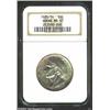 Image 1 : 1935/34 50C Boone MS67 NGC. Iridescent apple-green, gold, and rose patina fills the surfaces on both