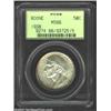 Image 1 : 1938 50C Boone MS66 PCGS. The obverse border has faint speckles of russet patina, while each side is