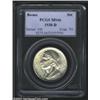 Image 1 : 1938-D 50C Boone MS66 PCGS. Well struck, lightly toned, and lustrous. The reverse is essentially pri