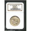 Image 1 : 1936 50C Bridgeport MS66 NGC. The smooth, lustrous surfaces with a light overlay of streaky golden-o
