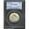 Image 1 : 1925-S 50C California MS66 PCGS. Light peripheral yellow-gold and russet patina. A lustrous Gem with