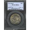 Image 1 : 1936 50C Cleveland MS66 PCGS. Splendid golden-brown, mauve, and cobalt-blue patina. A lustrous and w