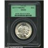 Image 1 : 1936 50C Gettysburg MS66 PCGS. A needle-sharp Gem that has flashy luster and faint blushes of gray-g