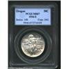 Image 1 : 1936-S 50C Oregon MS67 PCGS. A razor-sharp Superb Gem that has good luster and wisps of gray-green c