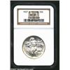 Image 1 : 1937-D 50C Oregon MS67 NGC. Dazzling mint brilliance with bright mint frost over each side. Virtuall