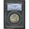 Image 1 : 1920 50C Pilgrim MS66 PCGS. Lightly variegated peach and turtle-green patina. A lustrous and magnifi