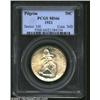 Image 1 : 1921 50C Pilgrim MS66 PCGS. A lustrous Gem with light gold patina and seemingly unimprovable preserv