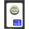 Image 2 : 1921 50C Pilgrim MS66 NGC. Speckles of golden-brown and apple-green patina march toward the centers.