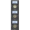 Image 1 : 1946 SET Booker T. Washington PDS Set MS65 PCGS. The P-mint example displays golden-gray tinting wit