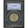 Image 1 : 1936 50C York MS66 PCGS. The reverse has the splendid original golden-brown 'tab toning' prized by s