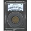 Image 1 : 1858 1C Small Letters Cent--Struck 5% Off Center--VF35 PCGS. Extra flan is seen on the lower right p