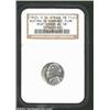 Image 1 : 1943-S 5C Nickel--Struck on Fiji/Australia Sixpence Planchet--AU58 NGC. Light tan patina. The luster