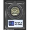 Image 2 : 1962-D 50C Half Dollar--Struck on 25C Planchet--AU55 PCGS. Much of the peripheral features are off t