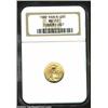 Image 1 : 1992 G$5 Tenth-Ounce Gold Eagle MS70 NGC. A splendid, perfectly preserved example of this classic Am