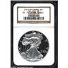 Image 1 : 2001-W S$1 Silver Eagle PR70 Deep Cameo NGC. A brilliant, gorgeous, and apparently perfect coin that