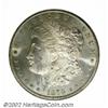 Image 1 : 1879-CC S$1 MS62 Uncertified. Clear CC mintmark. A lightly toned and lustrous representative that ha