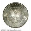 Image 2 : 1879-CC S$1 MS62 Uncertified. Clear CC mintmark. A lightly toned and lustrous representative that ha