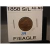 Image 1 : 1858 Small Letter Flying Eagle Cent