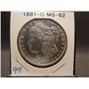 Image 1 : 1881-O Morgan Dollar