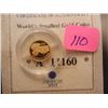 Image 1 : 2000 George Washington $25 Miniature Proof, .999 Fine Gold, 73g