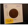 Image 1 : 1865 2 Cent Piece