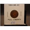 Image 1 : 1904 Indian Head Cent