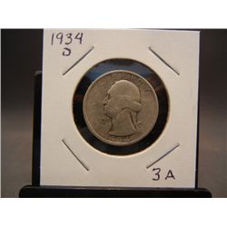 1934-D Washington Quarter