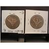 Image 2 : 2 Barber Half Dollars: 1909-P&D