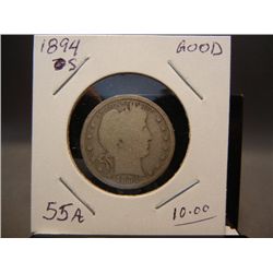 1894-S Barber Quarter