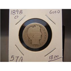 1898-O Barber Quarter