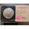 Image 3 : 2002 American Silver Eagle, By Littleton Coin Co., UNC, .999 Fine Silver, 1 Troy Oz.