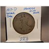 Image 1 : 1917-D Walking Liberty Half Dollar, Weak Date, Obverse Mint Mark