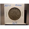 Image 1 : 1917-S Walking Liberty Half Dollar, Reverse Mint Mark